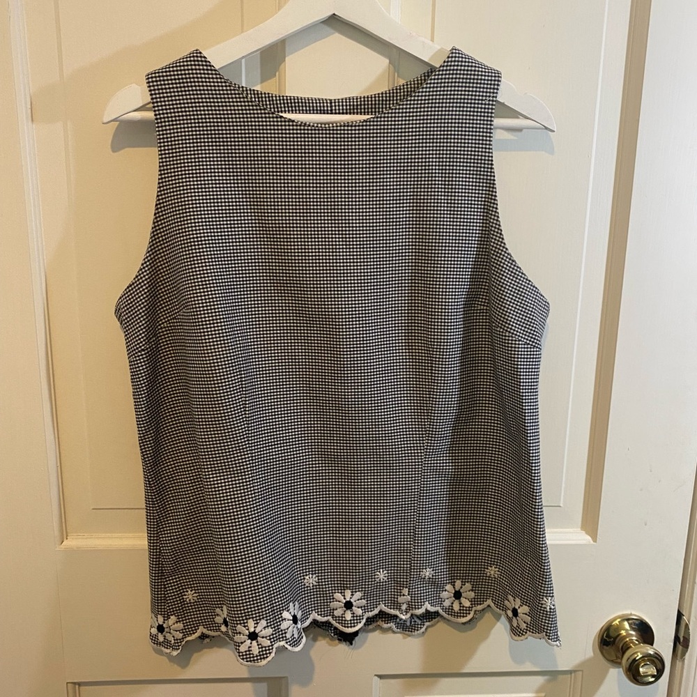 Vintage La Vore Embroidered Sleeveless Blouse - XLARGE - Picture 1 of 5